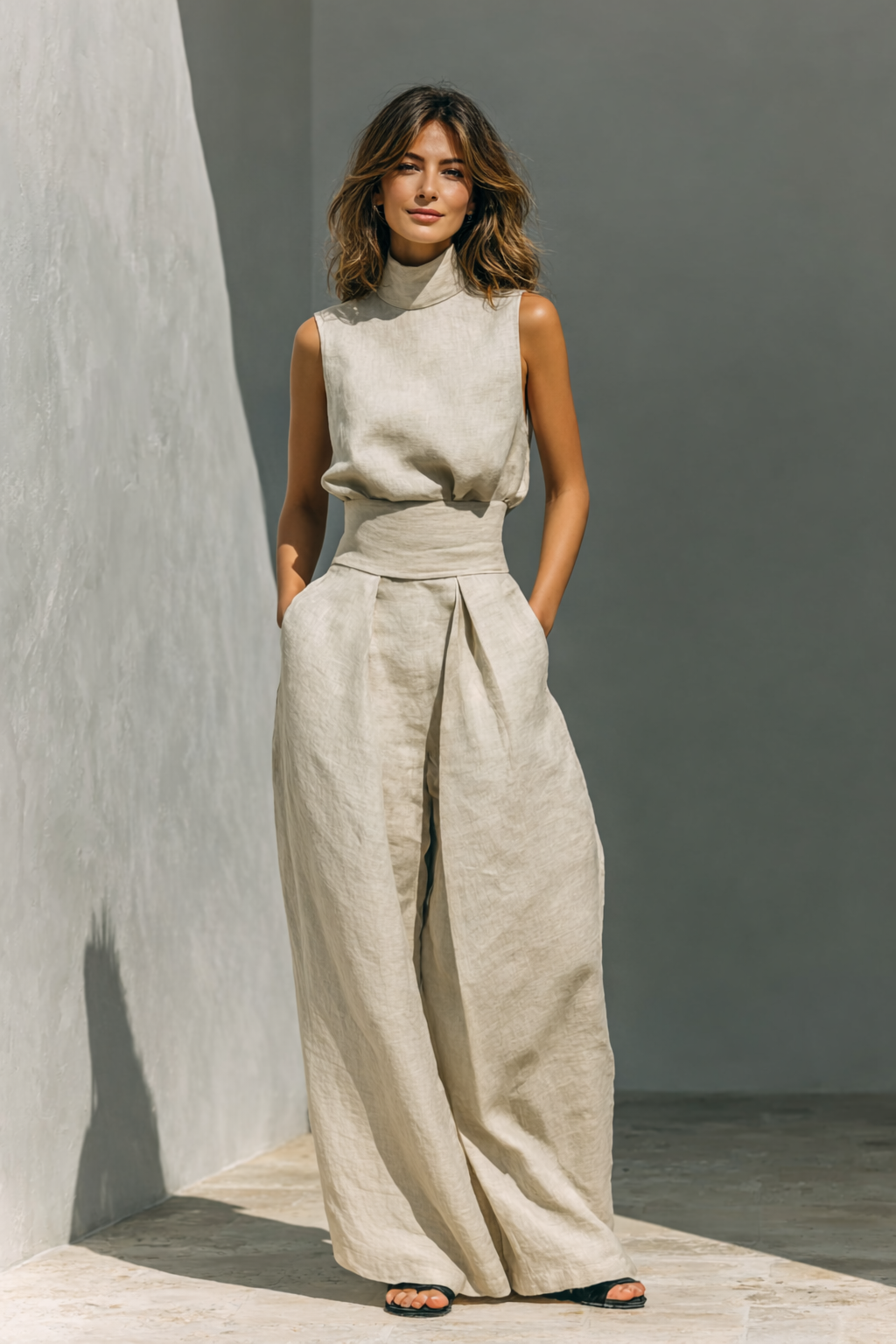 Luna – Linen Flow Set