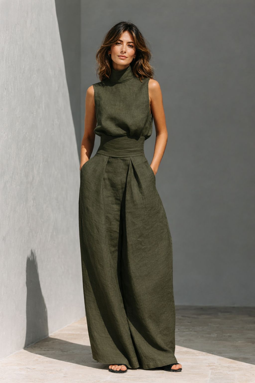 Luna – Linen Flow Set