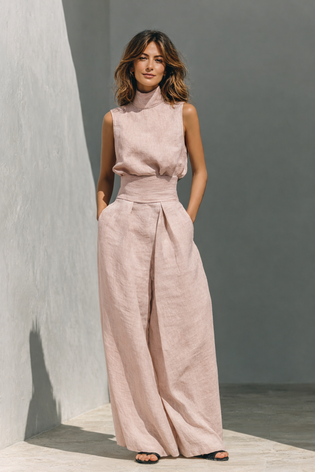 Luna – Linen Flow Set