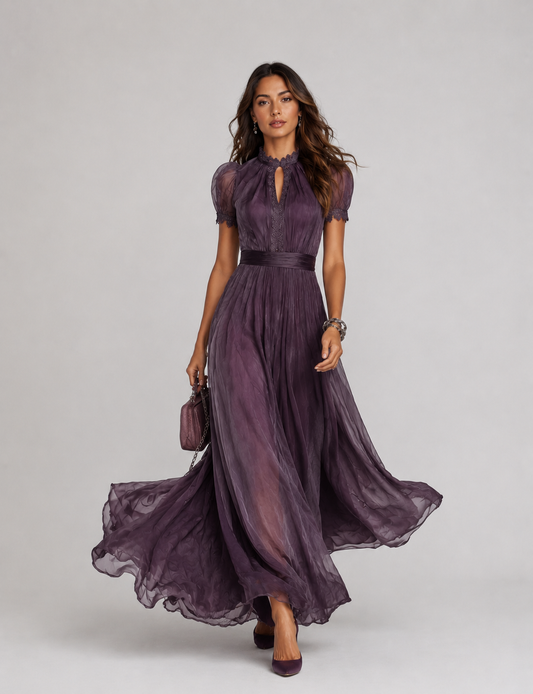 Nora | Kleid mit Schlüsselloch-Ausschnitt