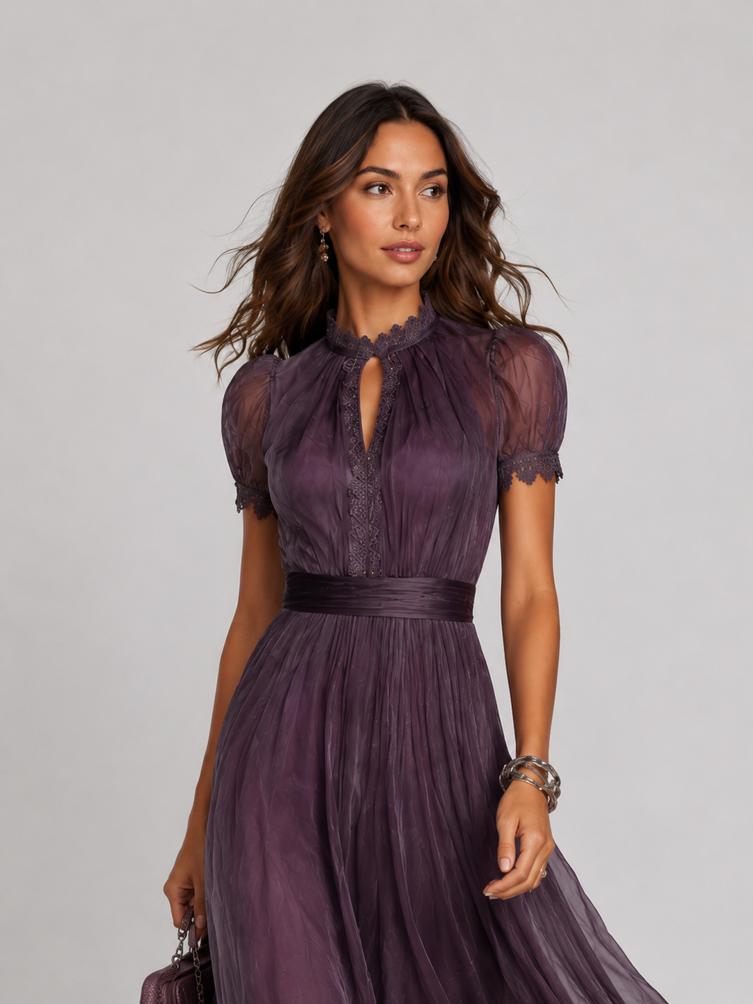 Nora | Kleid mit Schlüsselloch-Ausschnitt