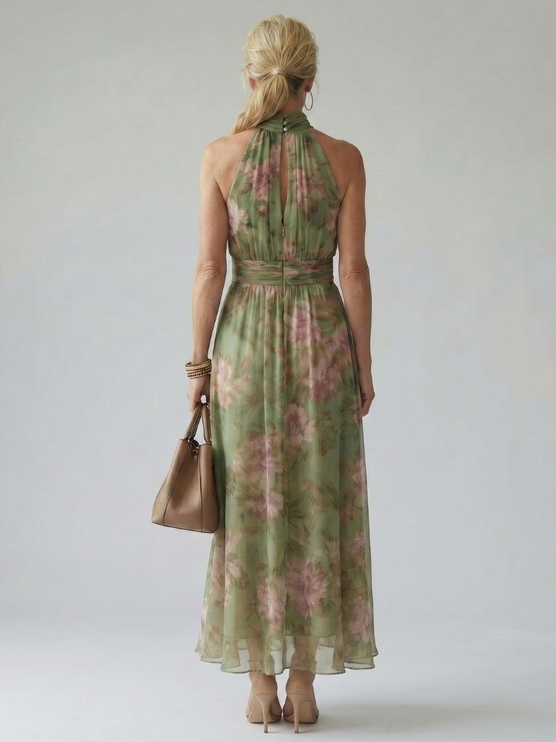 Leonie – Midi-Kleid mit Halterneck