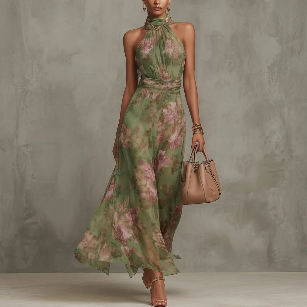 Leonie – Midi-Kleid mit Halterneck