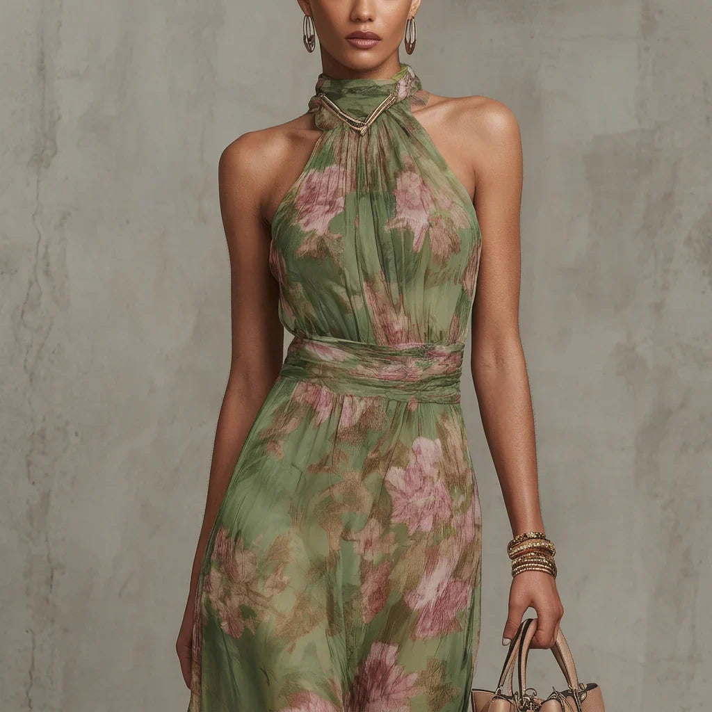 Leonie – Midi-Kleid mit Halterneck
